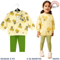 GEORGE Sunflower Baby Toddler Girls 2PC Set Sweatshirt Leggings Pambahay 3M-36M SS594