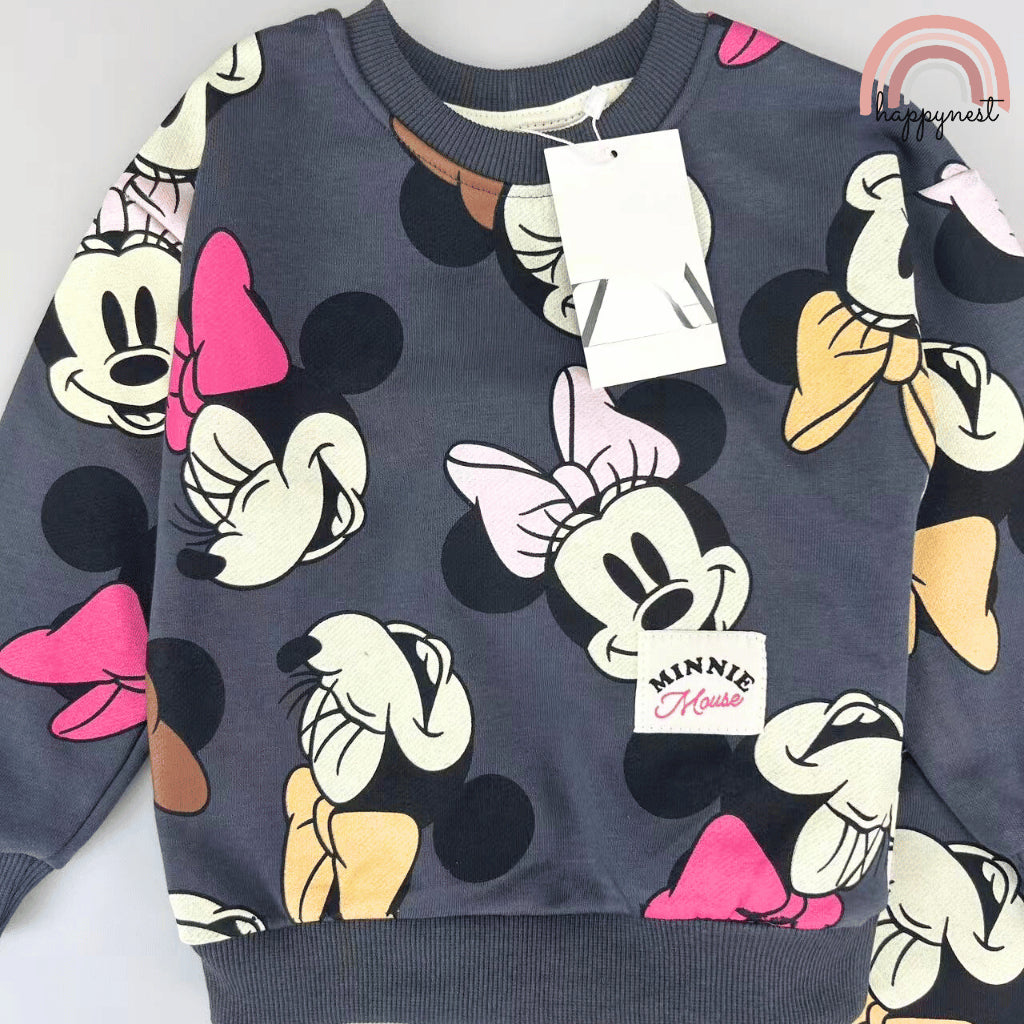 Minnie Mouse Grey Sweatshirt & Pants Set for Girls 2-8Y SS620