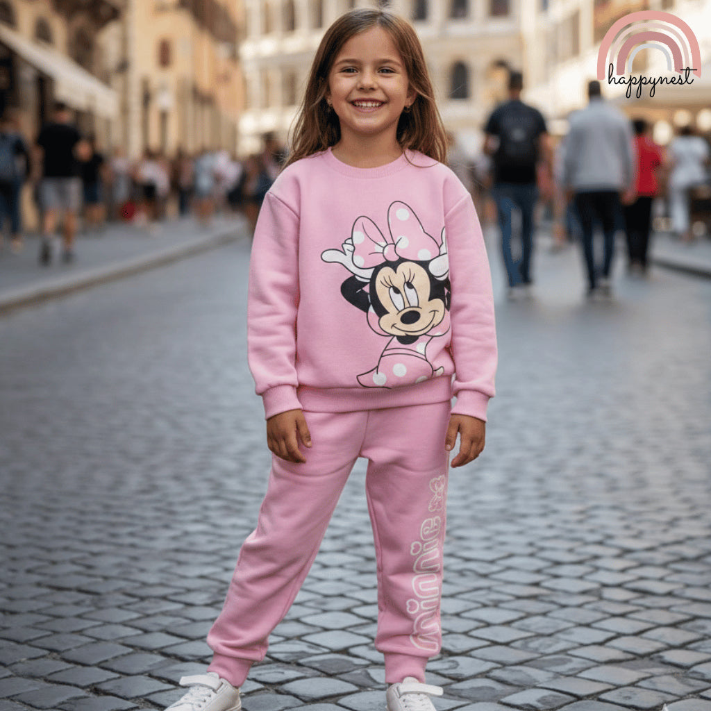 Minnie Girl 2-Piece Pink Sweatshirt & Jogger Set 2-8 Years – SS657