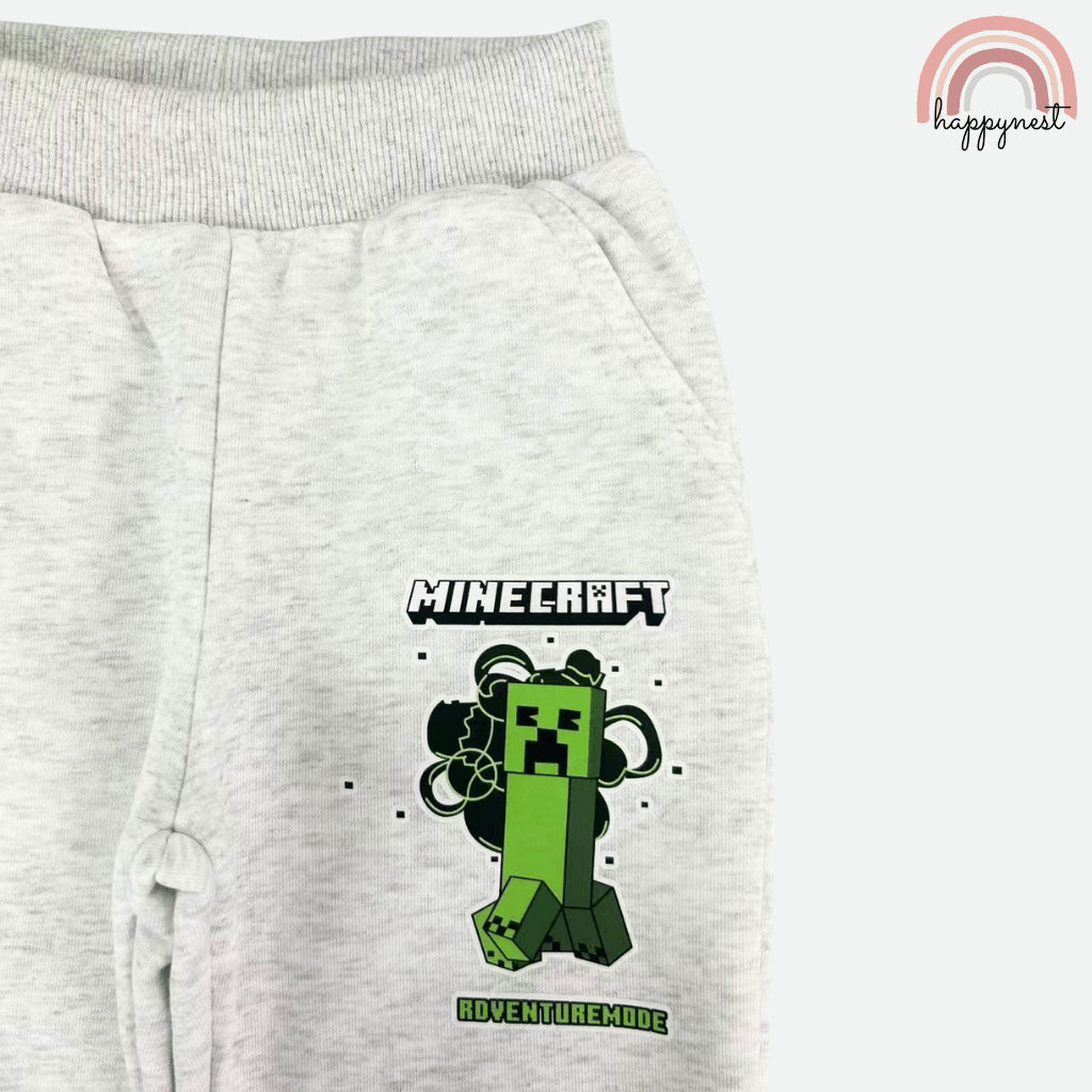 Minecraft Kids Boys 2-Pc Hoodie & Joggers Set | Teal Green Tracksuit | 2-8 Years (SS679)