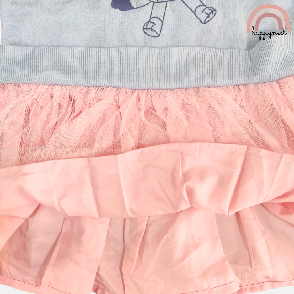 Bluey Kids Long Sleeve Tulle Dress (2-5 Years) - AA465