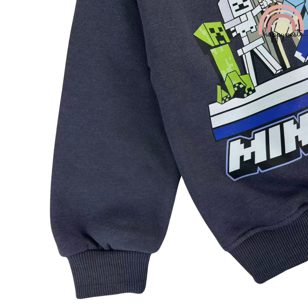 Minecraft Boy Tracksuit 2-PC Sweatshirt & Joggers Set (SS690) | 2-8Y