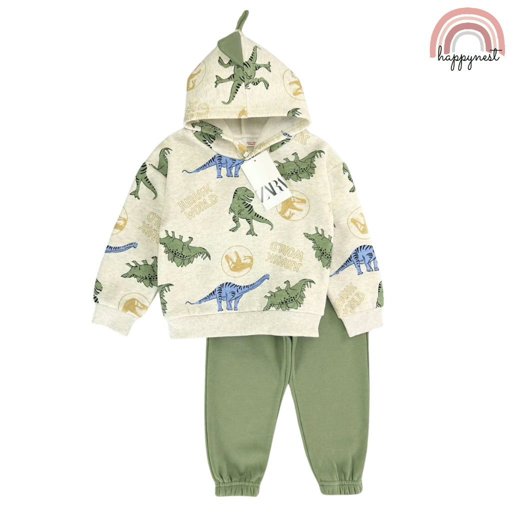 Dino Tracksuit Hoodie & Jogger Set for Boys (2-8 Years) | SS543