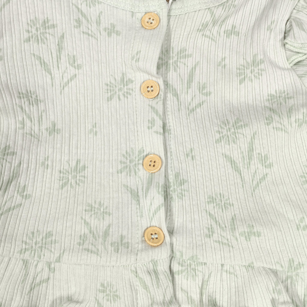 Baby Overalls Set Rachel Zoe Ribbed Cardigan, Footed Pants & Turban Hat Set AA387 3-9 Months