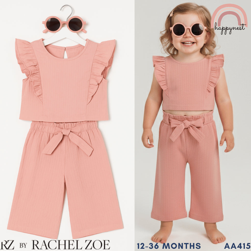 Pink Polka Dot OOTD Set & Sunglasses Set Rachel Zoe for Girls 12M-3Y AA417