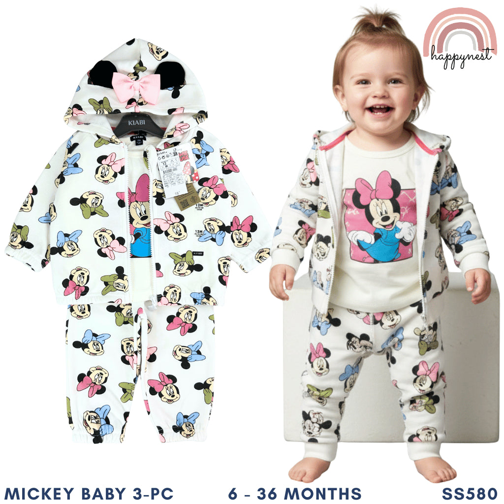 Disney Minnie Baby 3-PC Terno Jacket Set (6-36M) | SS580