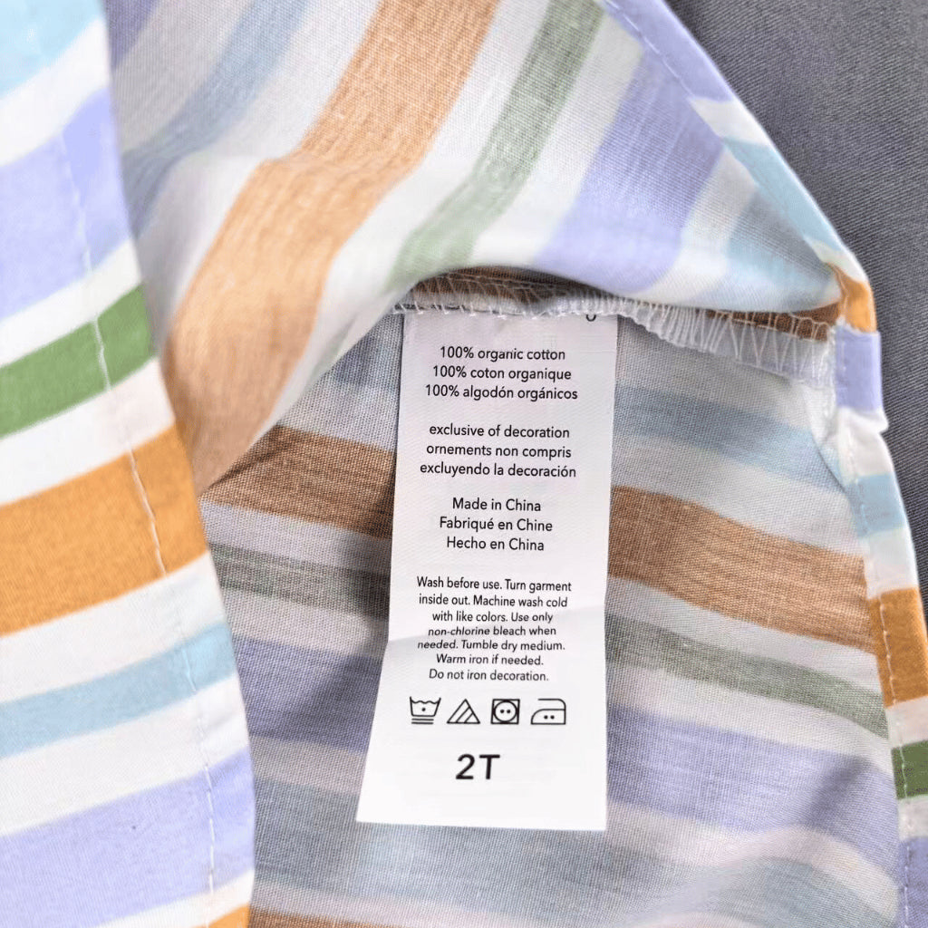 Rabbit Bear 3-PC Striped Terno w/ Bucket Hat (1-4Y) | AA436