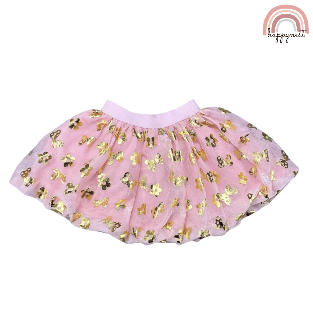 Disney Minnie Mouse 3-PC Tulle Skirt Terno Set (2-6Y) | AA434