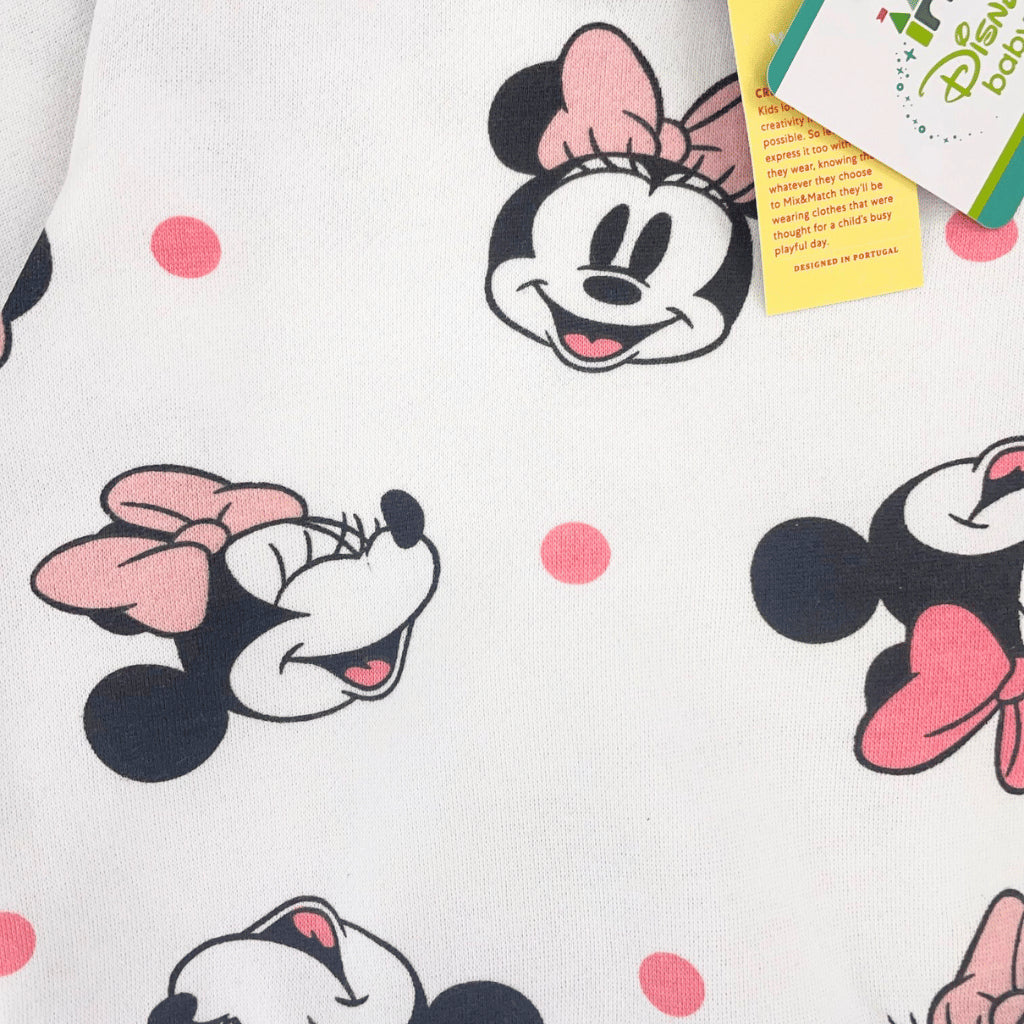 Minnie Baby White Pink Hoodie Jogger Pants Kids 9-36 Months SS606