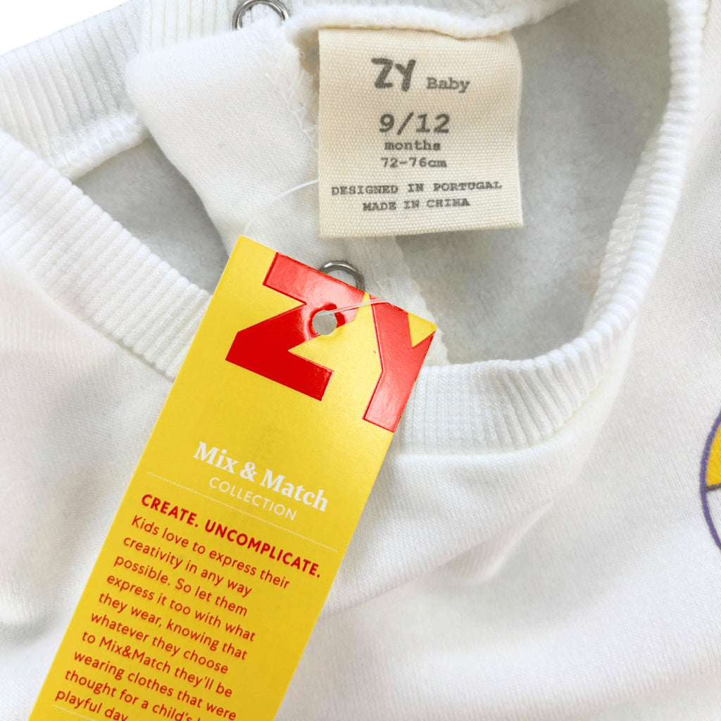 Lakers White Sweatshirt & Pants Set for Boys 6-36M SS638