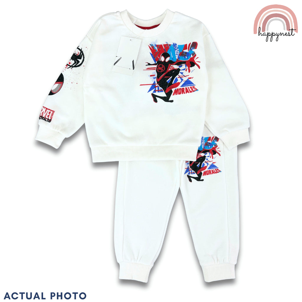 Spider Man White Boy Tracksuit Set 2-8 Years SS666