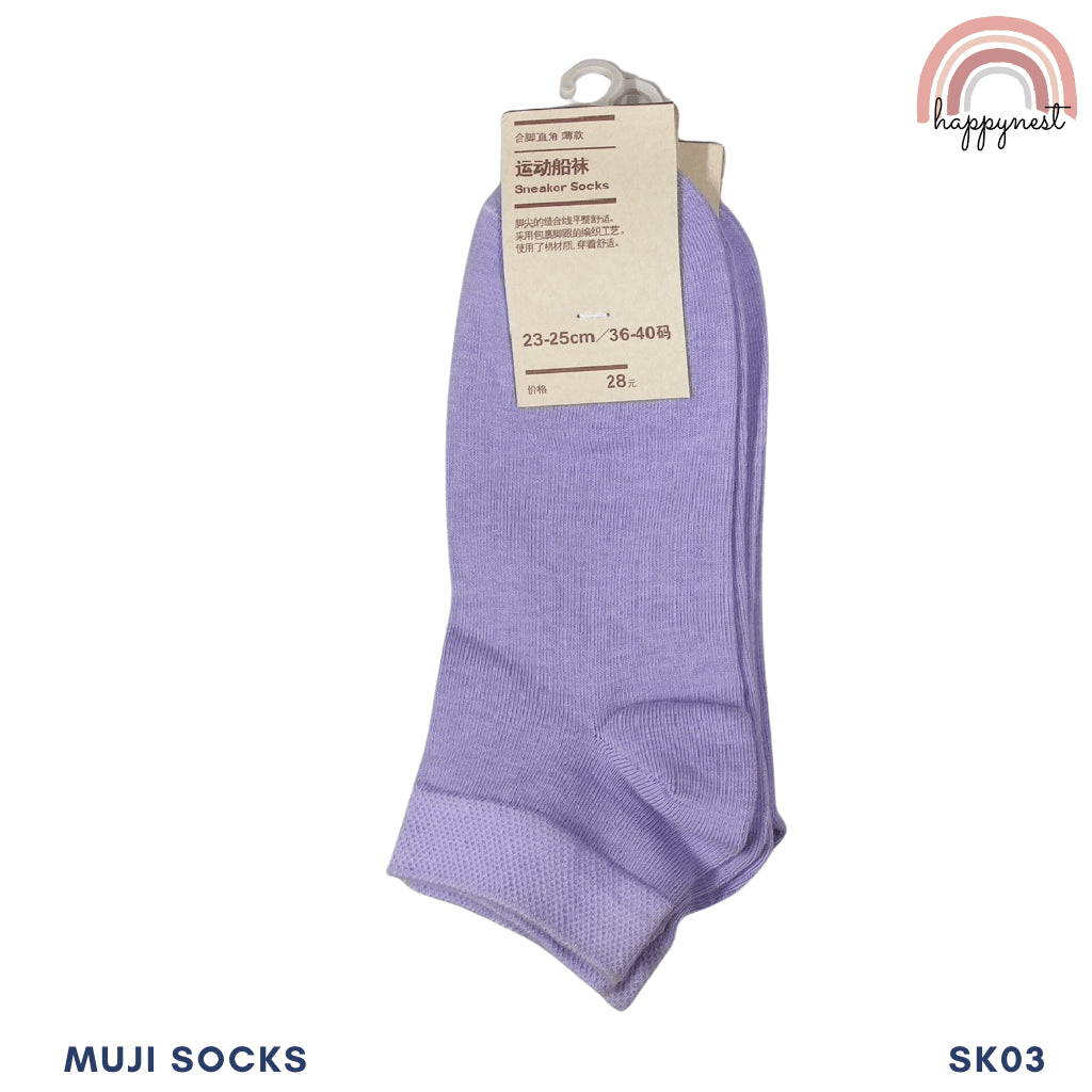 MUJ!-Style Girls' Low-Cut Sock | Cotton-Blend Ankle Sock | 23-25cm | 4.5 - 7.5 US size