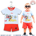Mickey & Friends "Best Pals" 2-Pc Set | Soft Tee & Shorts (B62) 12 Months - 4 Years