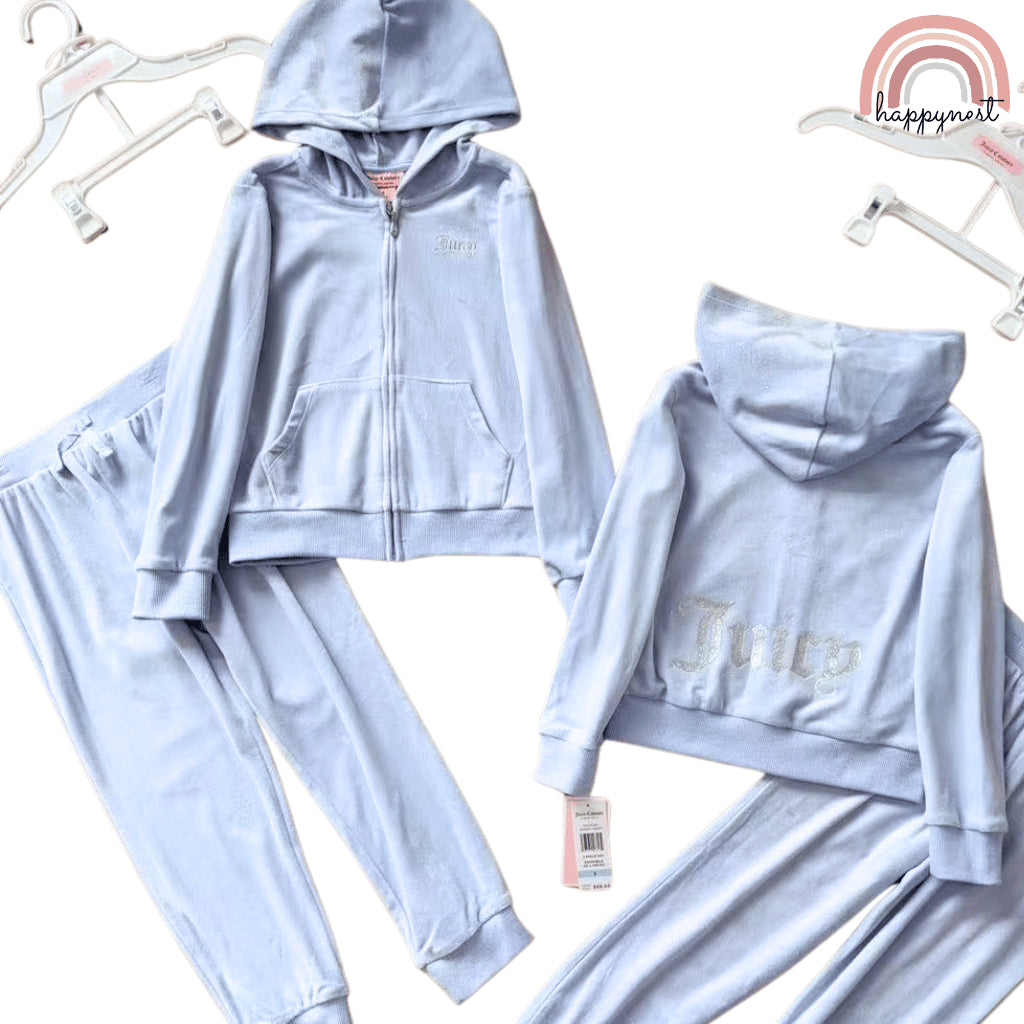 Juicy Couture Tracksuit Velour Zip-Up for Girls (12 Months – 7 Years) | SS561