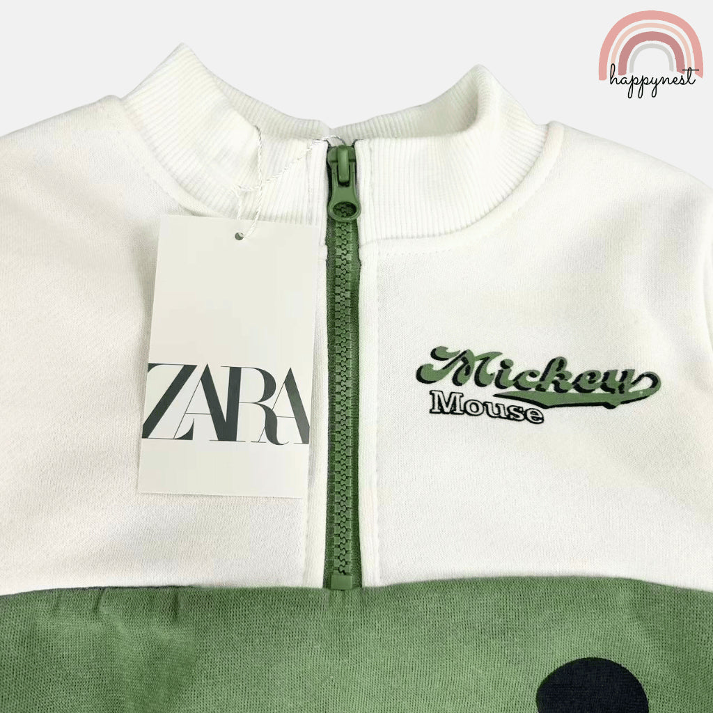 Mickey Green Tracksuit Set (SS260) – For Boys 2-8 Years Old