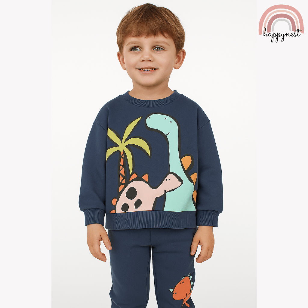 Dino Tracksuit Boys OOTD 2-8 Years | Warm & Comfy OOTD SS497