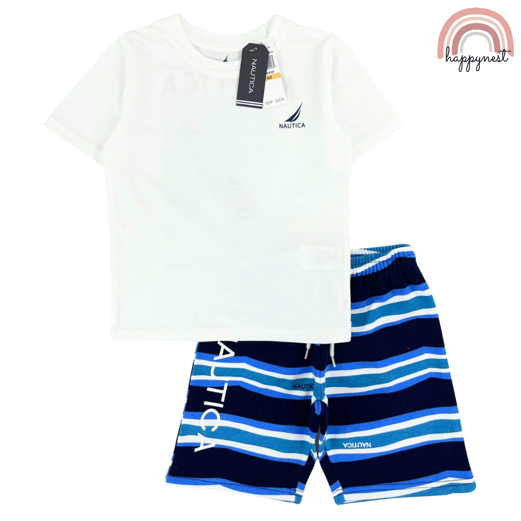 Nautica Terno Set for Kids | Boys T-Shirt & Shorts (2-10Y) | AA411
