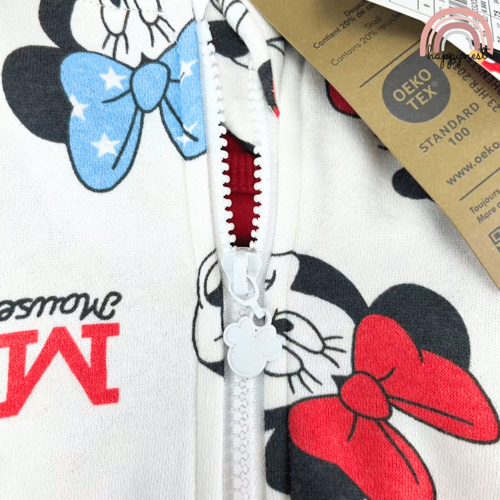 Minnie Baby 3PC Set White Red Jacket Jogger Pants NB-18M Hoodie SS602