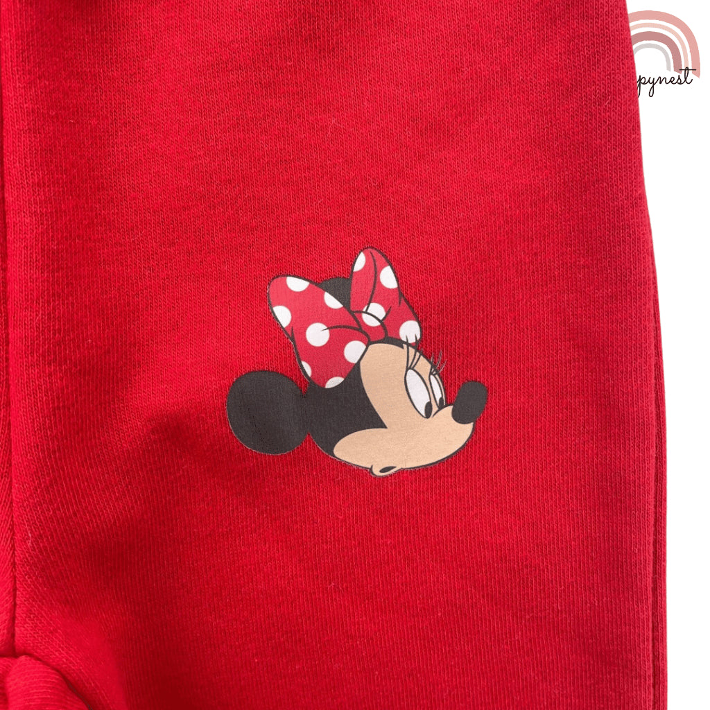 Minnie  Baby Girls 2PC Set Red Sweater Jogger Pants Kids 9-36 Months SS605