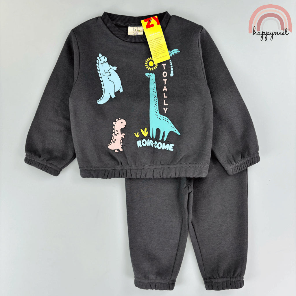 Dinosaur Grey Sweatshirt & Pants Set for Boys 6-36M SS639