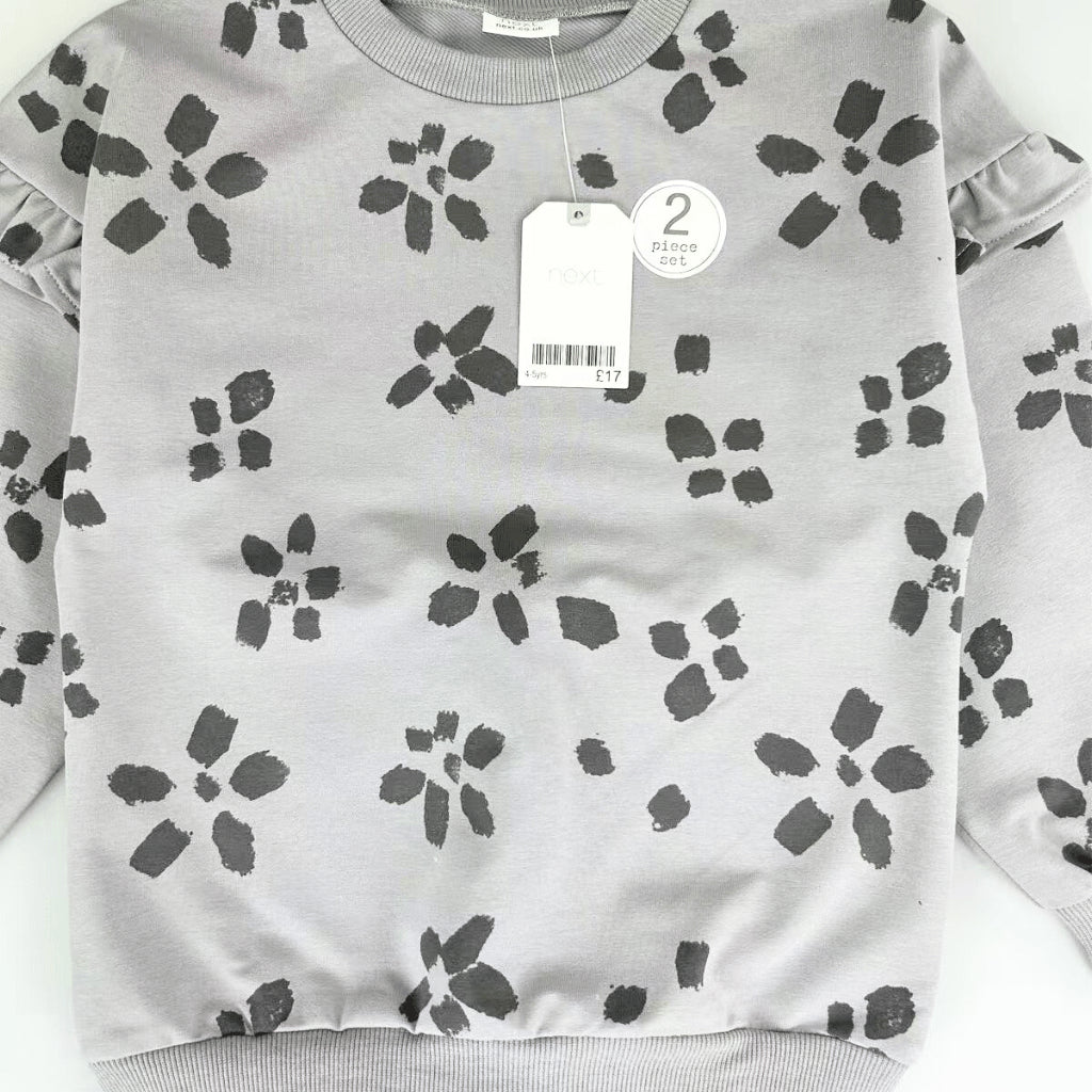 Girls Floral Sweatshirt & Leggings Set 2-8 Years – SS658