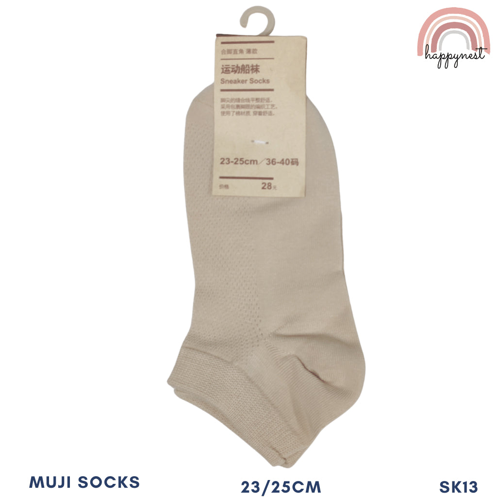 MUJ!-Style Unisex Ankle Socks High Quality Plain Cotton Sock For Kids Color 4.5-7.5 US With Tag 2