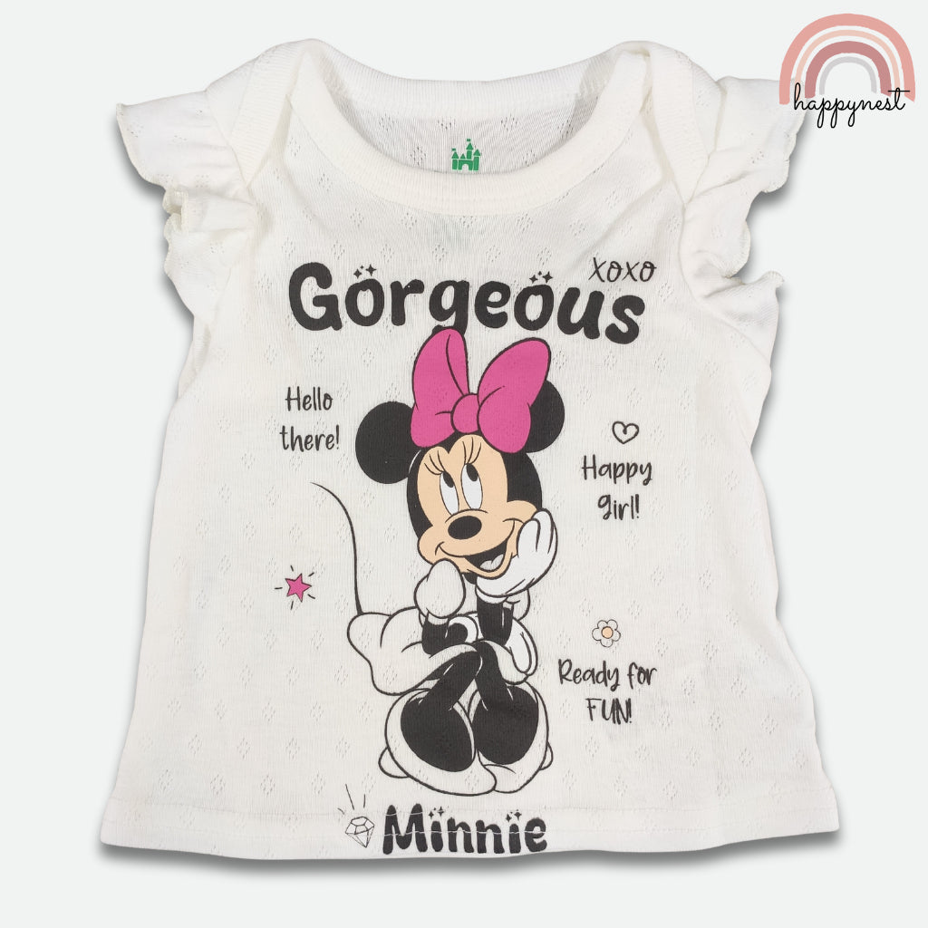 Minnie Baby Girl 3-Pc "Gorgeous" Set | White & Pink | 3-24 Months | B74