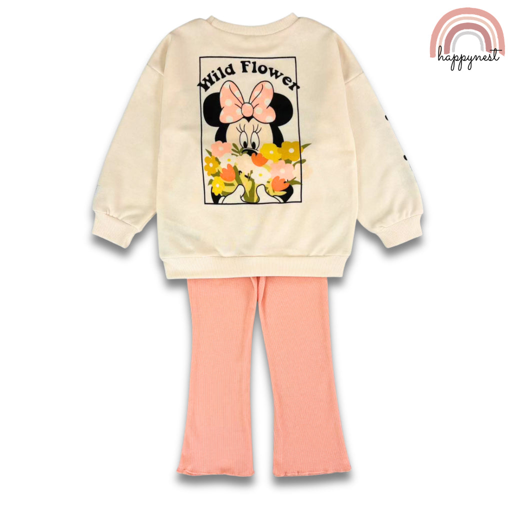 Minnie Girl OOTD Sweatshirt & Flared Pants (SS697) | 2-8 Years