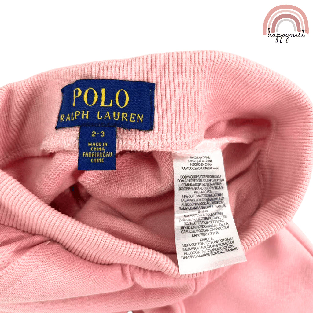 Polo Girls Tracksuit – Floral Sweatshirt & Jogger Pants Set | Overruns Quality | 2–8 Years (SS524)