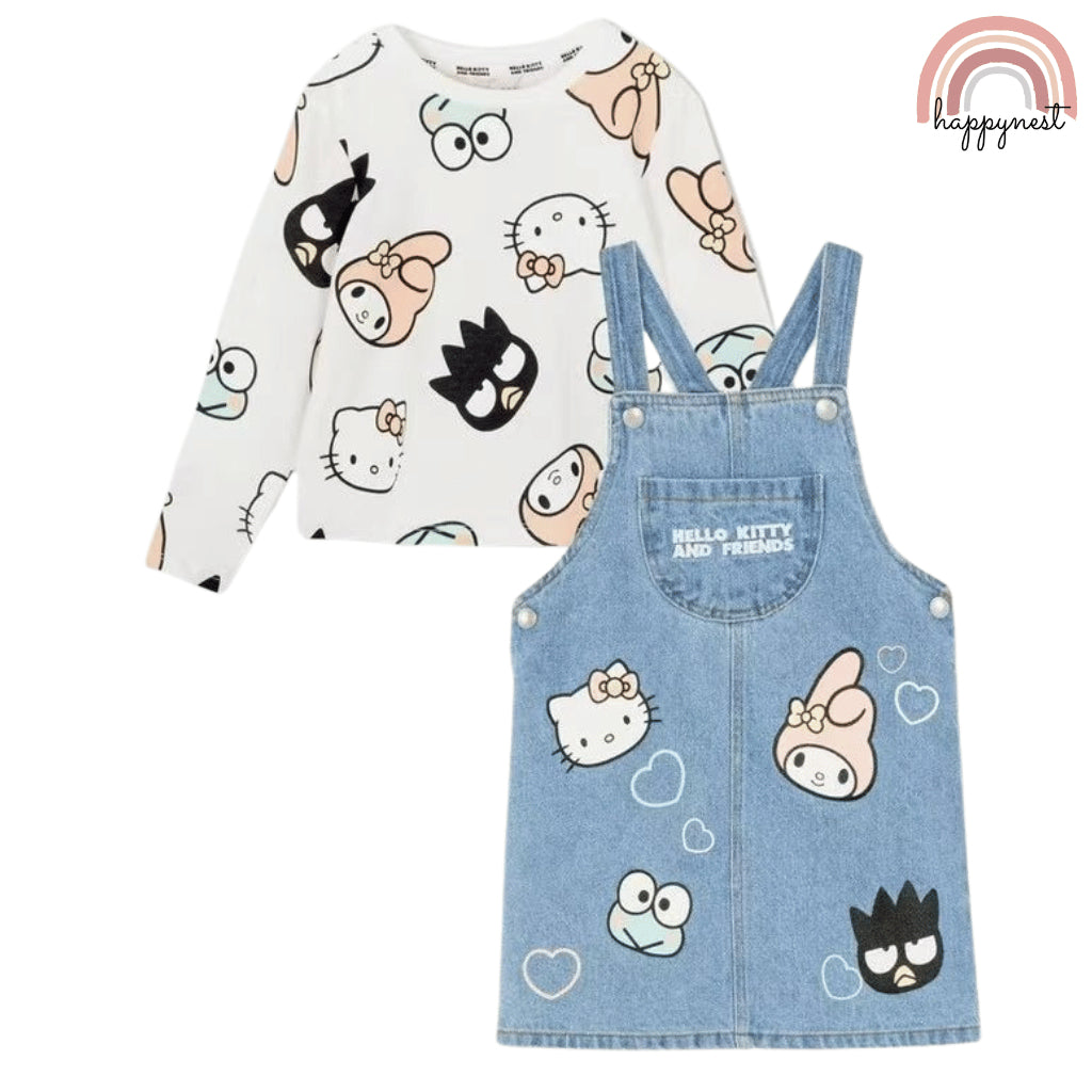 Hello Kitty Jumper Dress Terno Set for Girls (2-8Y) | AA413