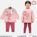 George Ballerina Girl Terno Set Ruffle Pullover (3-36M) | SS592