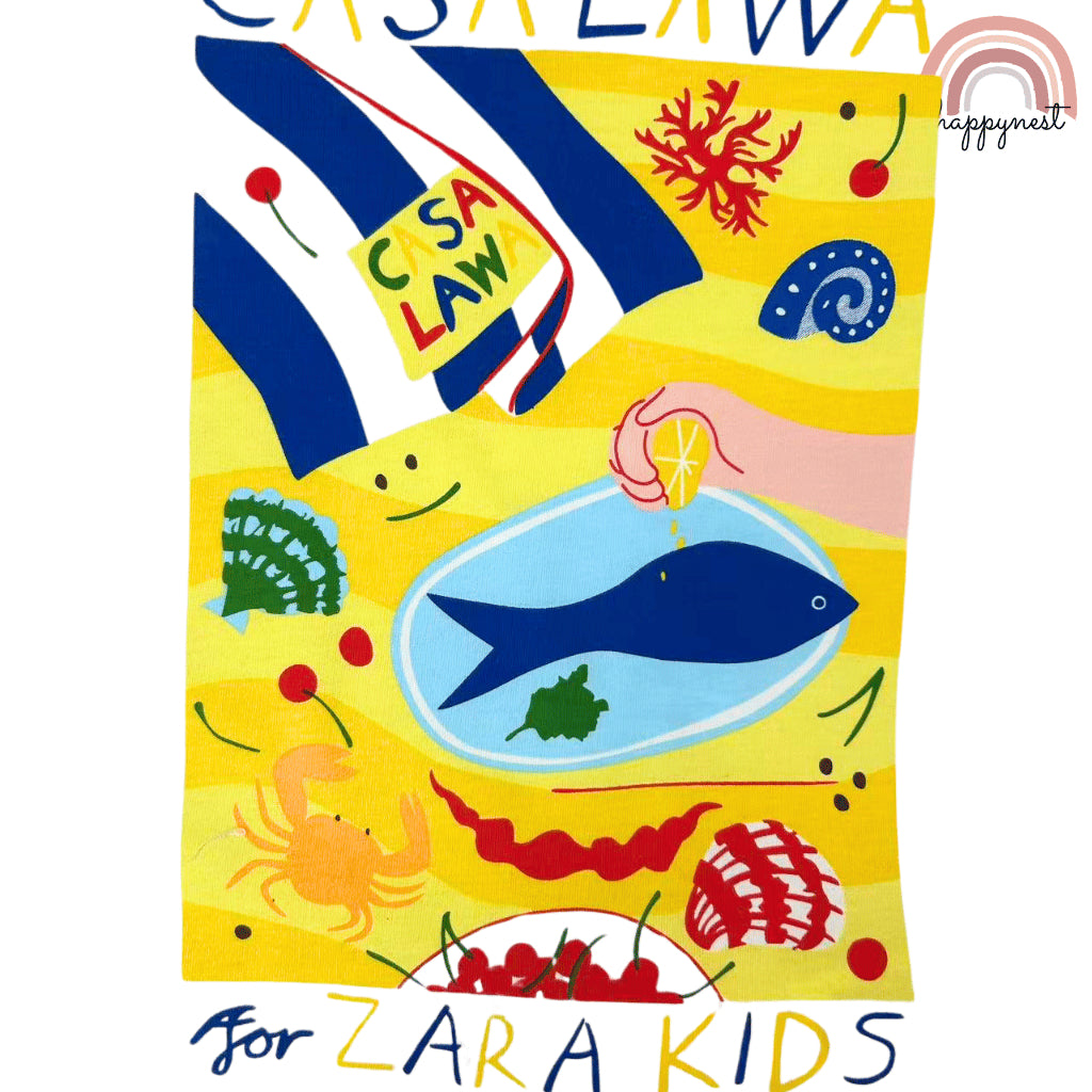 ZARA Kids Terno Set Nautical Striped Shorts (2-10Y) | AA424