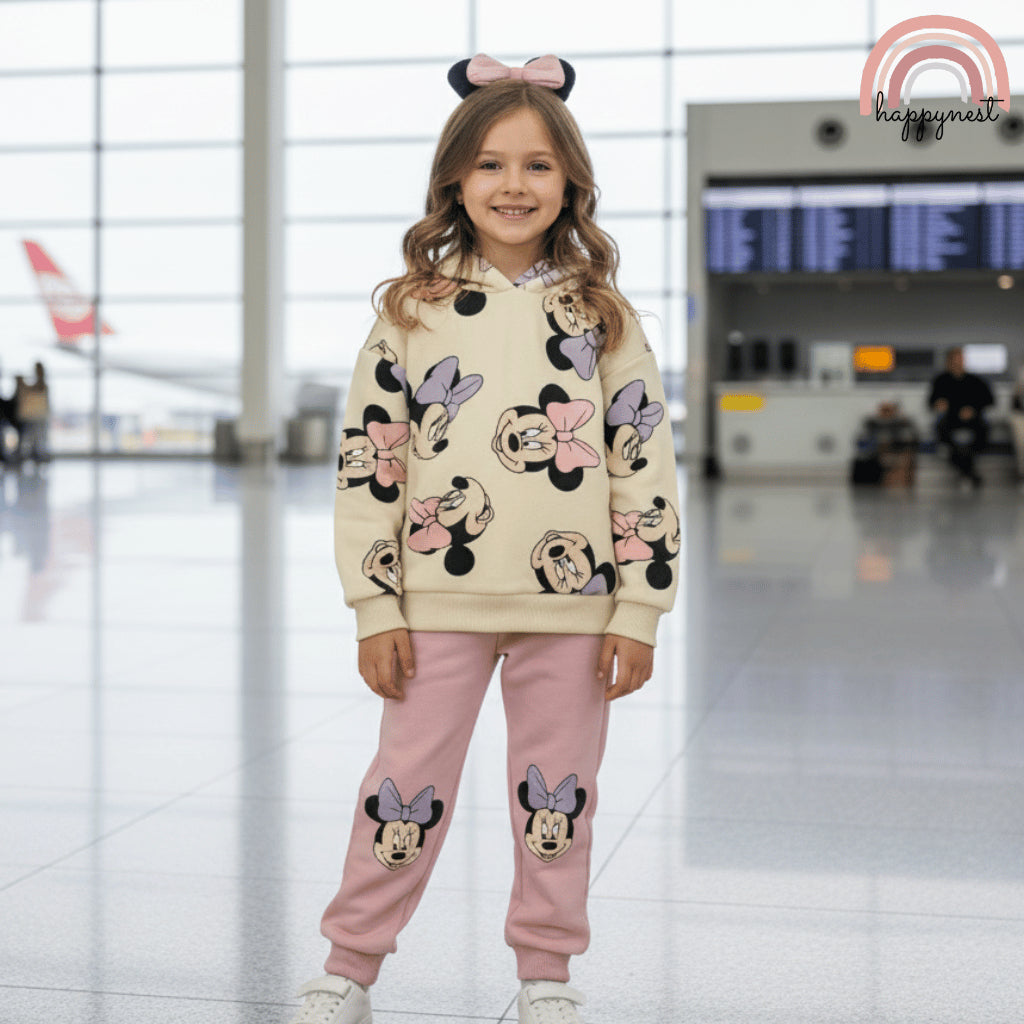 Minnie Mouse Hoodie Terno Set (2-8Y) | SS655