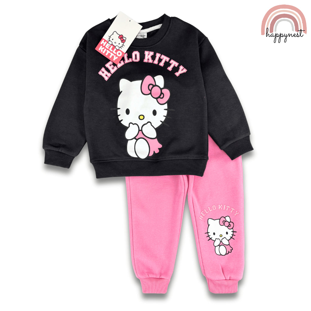 Hello Kitty Pink & Black Terno Set for Girls (2-8Y) | SS621