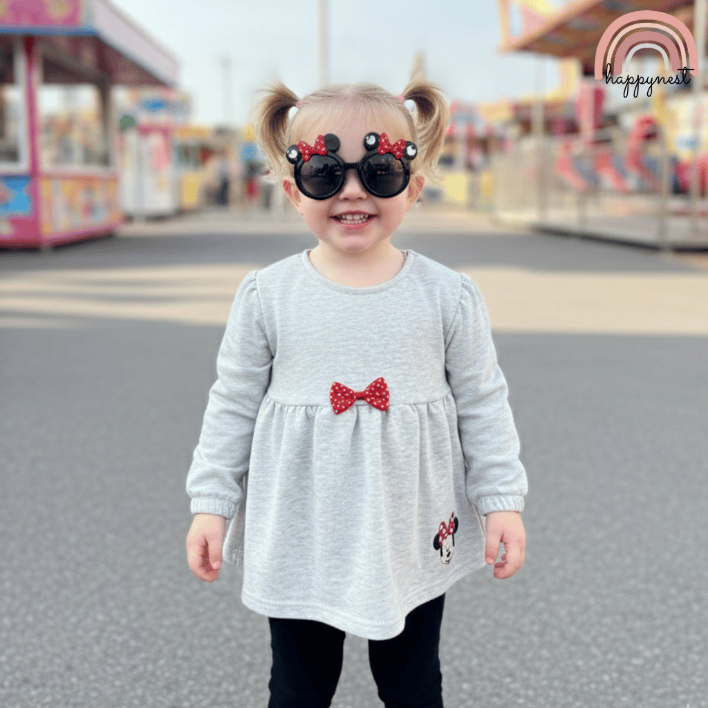 KIABI Minnie Shirt & Leggings Sunglasses Terno Set (6-36M) | SS601