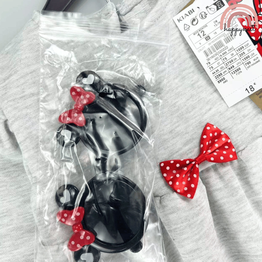 KIABI Minnie Shirt & Leggings Sunglasses Terno Set (6-36M) | SS601