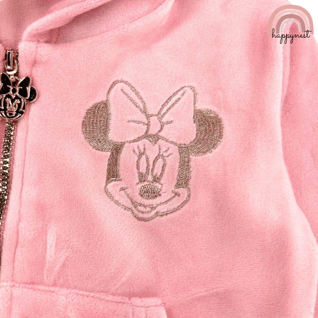 Disney Minnie Mouse Velour Terno Set Hoodie (3-36M) | SS588