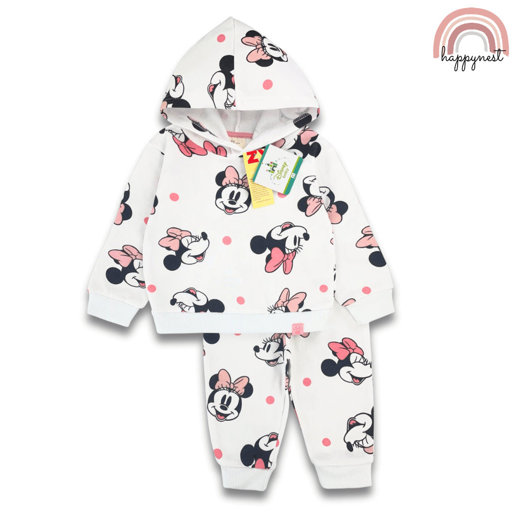 Minnie Baby White Pink Hoodie Jogger Pants Kids 9-36 Months SS606