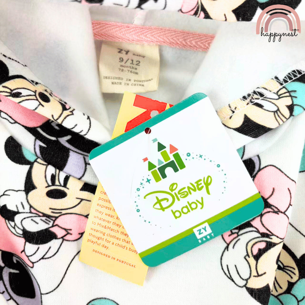 Minnie Baby Girl OOTD 2PC Set White Pink Teal Hoodie Jogger Pants 6-36 Months SS613