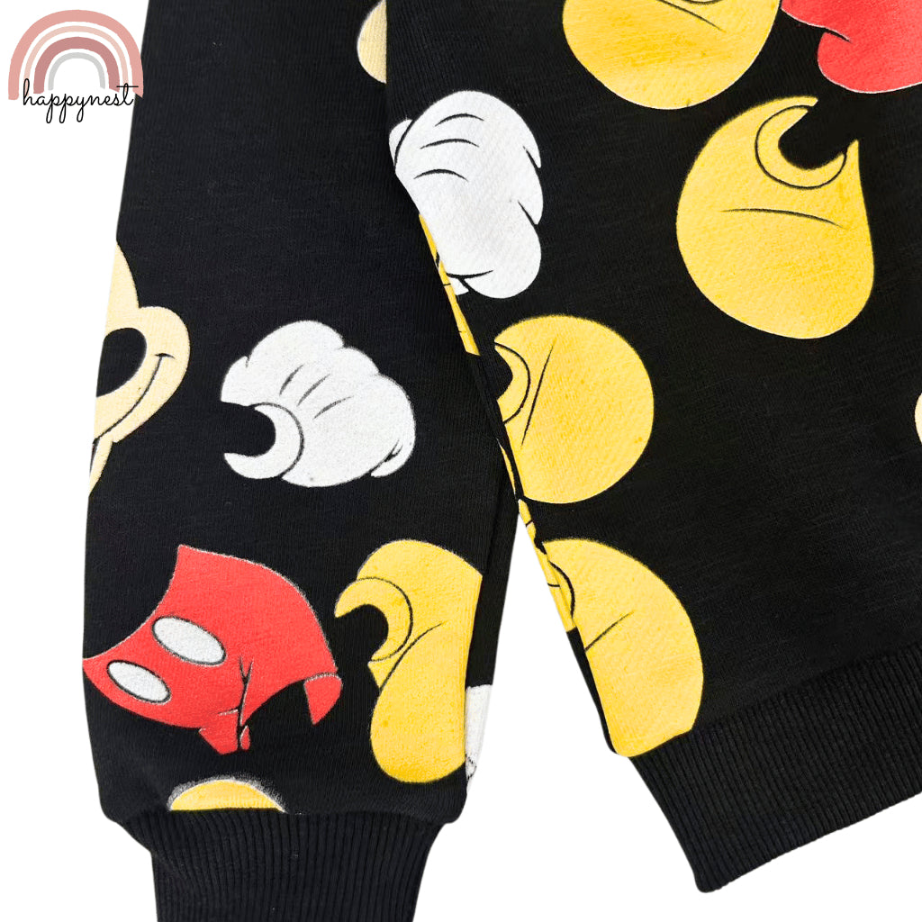 Mickey Mouse Terno Set Kids Sweatshirt Jogger Pants Black 2-8y SS653