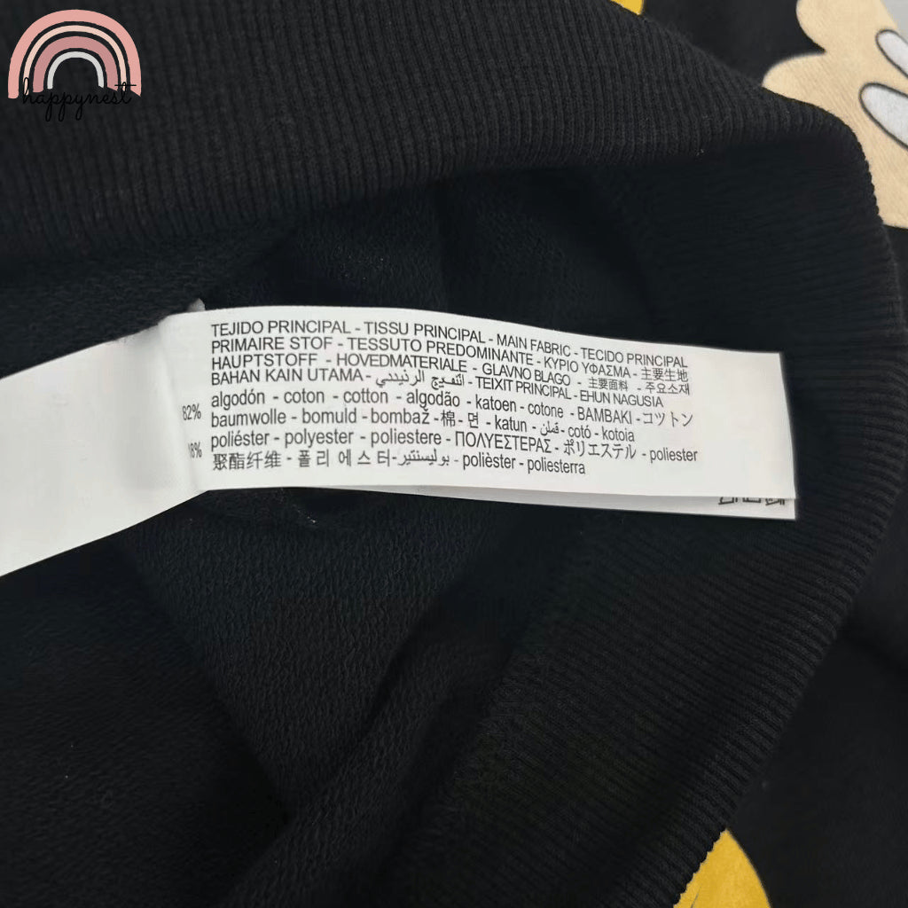 Mickey Mouse Terno Set Kids Sweatshirt Jogger Pants Black 2-8y SS653