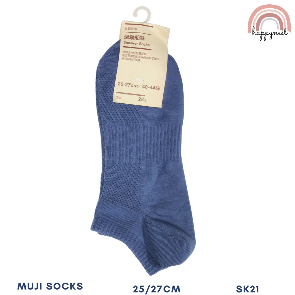 MUJ!-Style Unisex Socks High Quality Ankle Sock Plain Cotton Sock For Kids Color With Tag 4.5-7.5 US