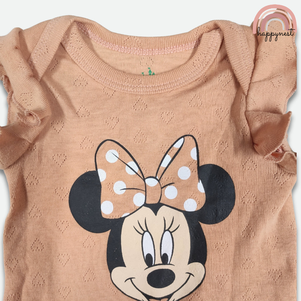 Minnie Baby Girl 3-Pc Flutter Set | Tan & Pink | 3 - 24 Months | B72
