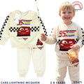 Lightning McQueen Boy OOTD 2-Pc Tracksuit - Cozy Sweatshirt & Joggers (Ages 2-8) SS671