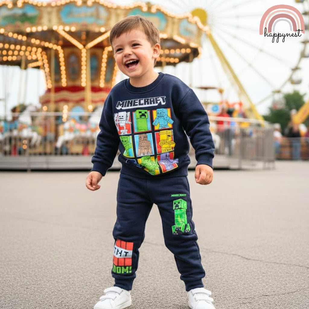 Minecraft Boy 2-PC Sweatshirt & Joggers Set (SS689) | 2-8Y