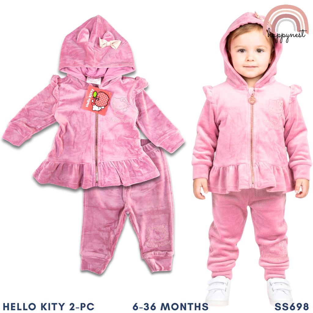 Hello Kitty Baby Girl Set 2-PC Hoodie & Joggers Set (SS698) | 6-36M