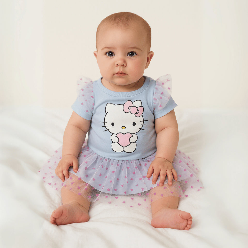 Hello Kitty Baby Shirt Tutu Dress Baby Girl 3 Months to 24 Months AA183