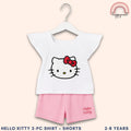 Hello Kitty Girls Shirt and Shorts Set - 2pc Outfit for Kids 2-10 Yrs | AA243