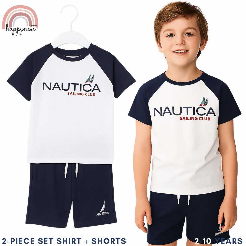 Nautica 2-Piece Shirt & Shorts Set for Boys (2–10Y) | AA356