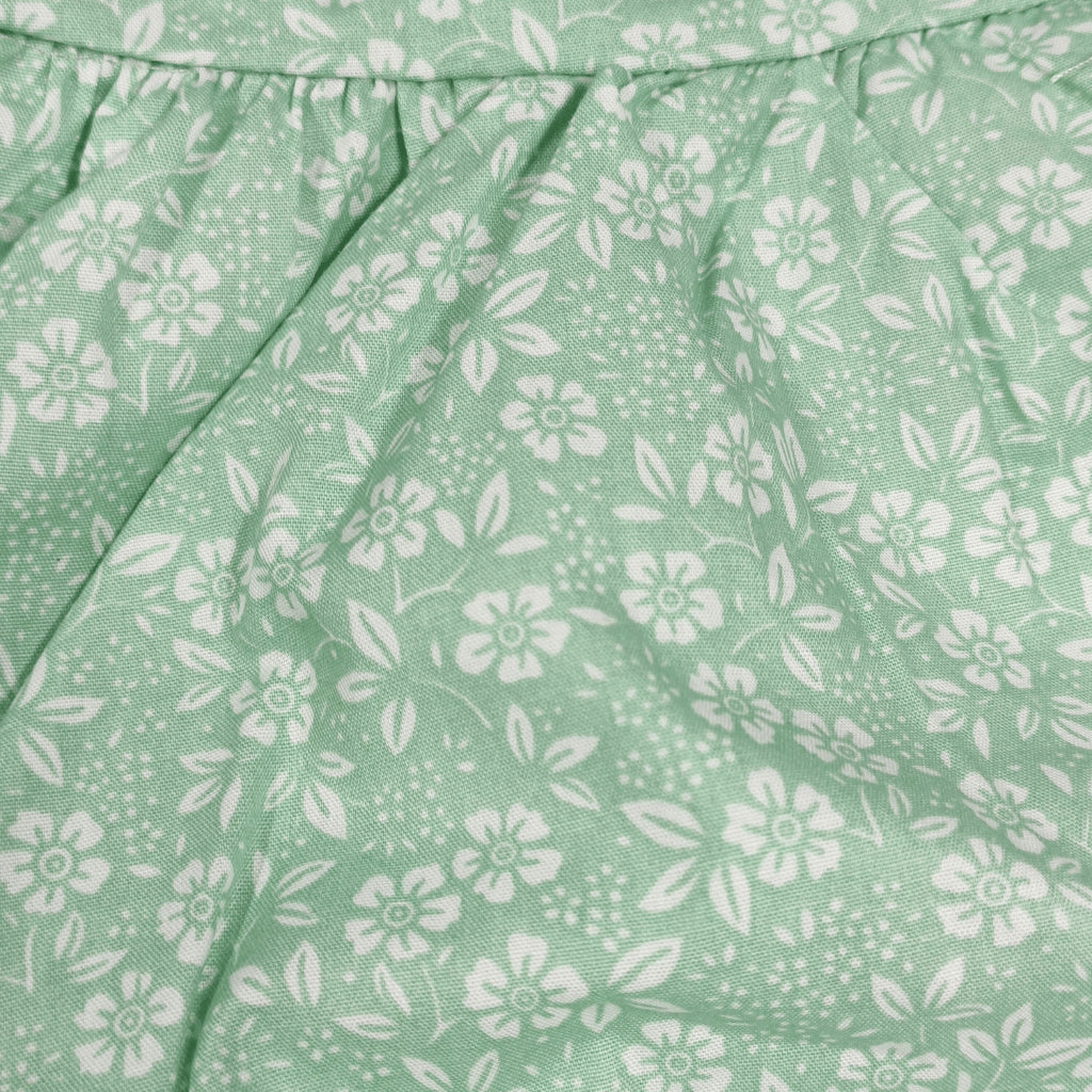 Adorable Mint Green Floral Dress and Hat Set for Baby Infant Girls 3-24 Months AA375